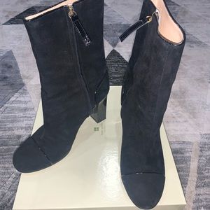 Kate Spade Suede Boots with Block Heel